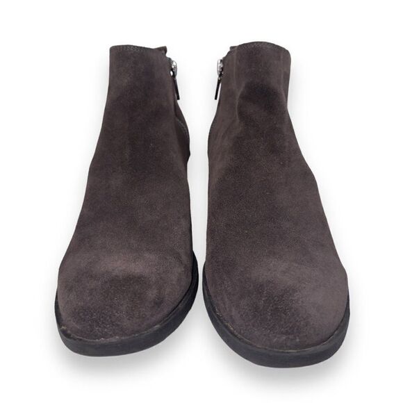 Kenneth Cole Levon Suede Ankle Zip Boots Grey Women's 8.5 - Picture 3 of 11